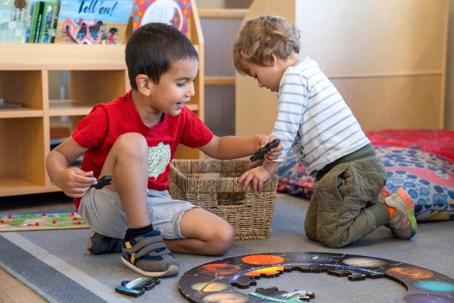 Children playing at kindergarten